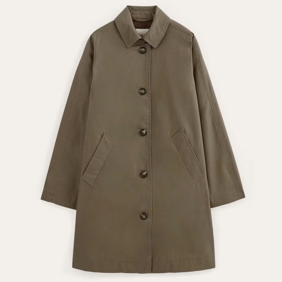 Everlane The Mac Coat Beech Women Size:XS NWT Button Front Classic - Picture 5 of 15